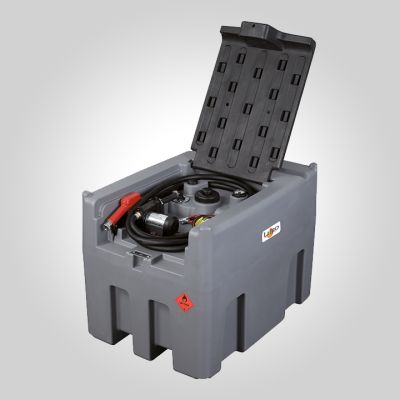 Réservoir compact PEHD gasoil 400 l équipé 12v NM + sangles