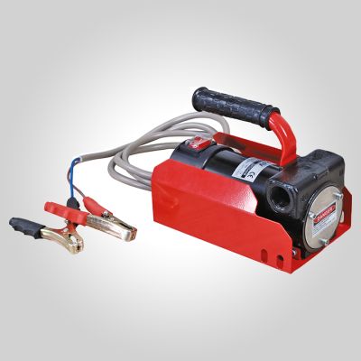 Pompe gasoil 12v nue avec pinces et cables - débit 45 l/mn