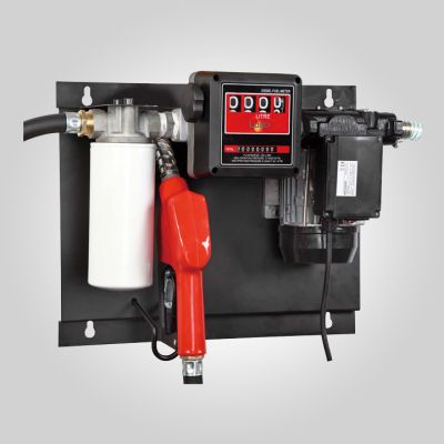 Equipement gasoil 230v sur platine - pist. auto- compt- débit 60 l/mn