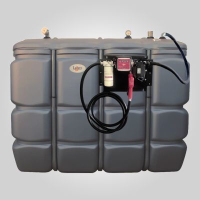 Citerne PEHD D.E 2000 l avec platine gasoil 230v - débit 60l/mnF