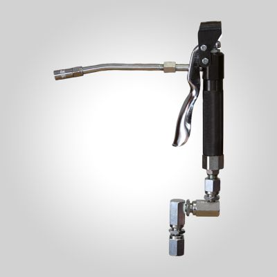 Pistolet graisse - raccord tournant droit - 600 bar.