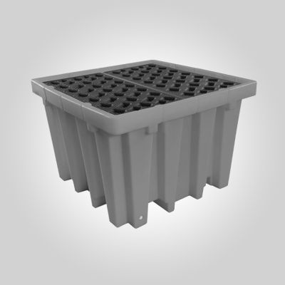 Bac de rétention polyéthylène 1700l - IBC cail. plastique