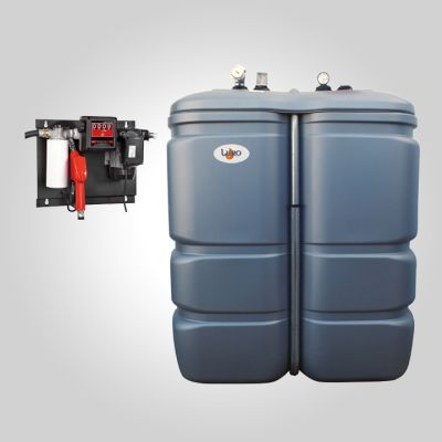 Citerne PEHD D.E 1000 l avec platine gasoil 230v - débit 60l/mn